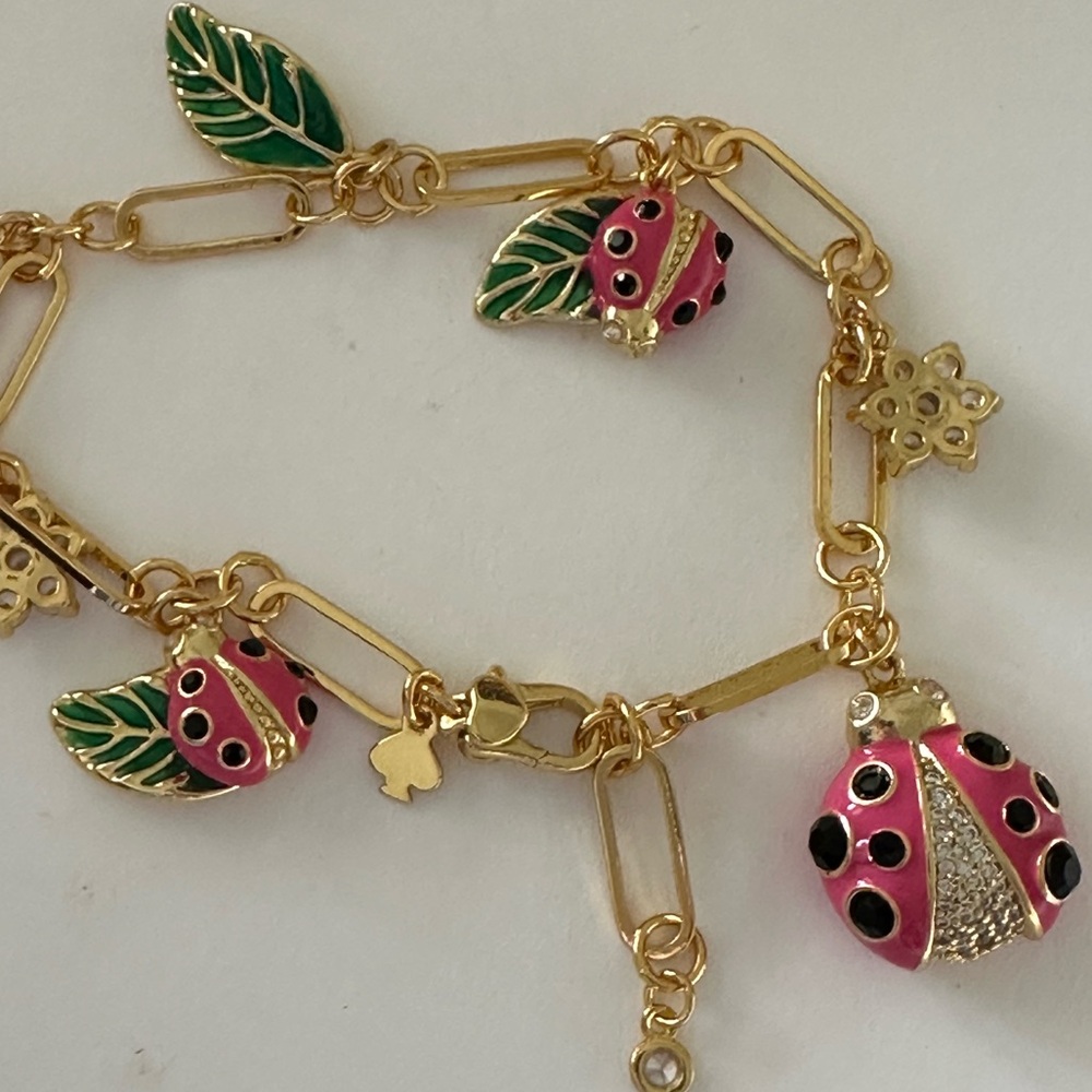 Final sale  Kate Spade Ladybug Charm Bracelet